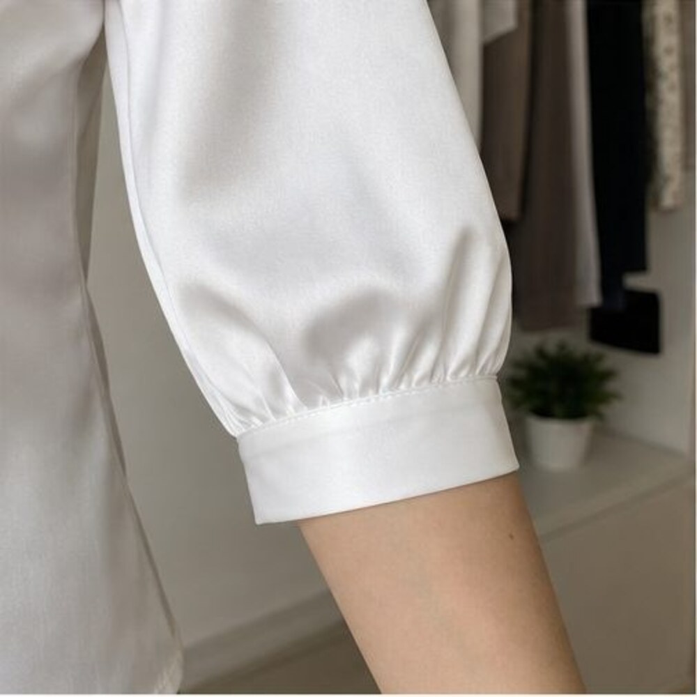 White Ruffle Blouse - Picture 5 of 6